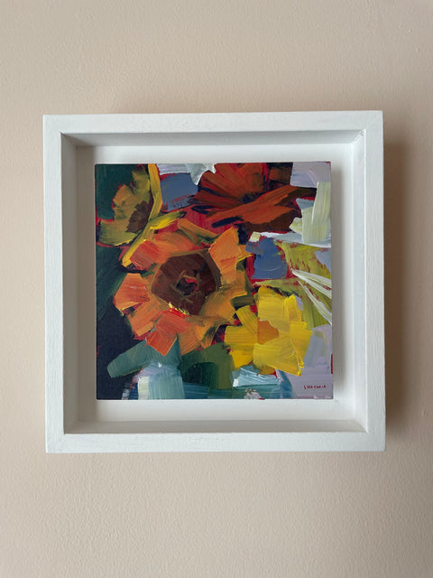 Buttoning - Vase of Dahlias