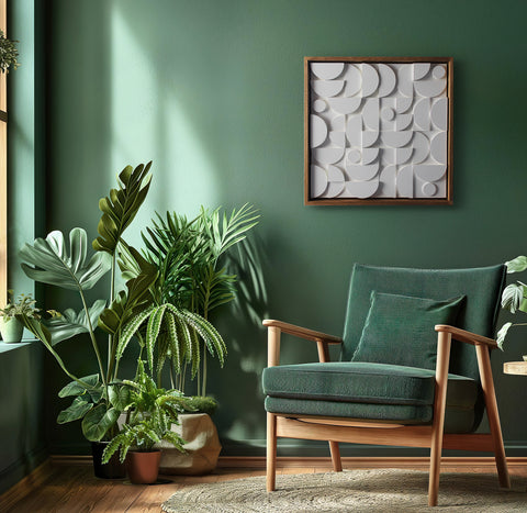 Composition 203 - White Midcentury