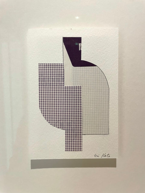 Aubergine Houndstooth