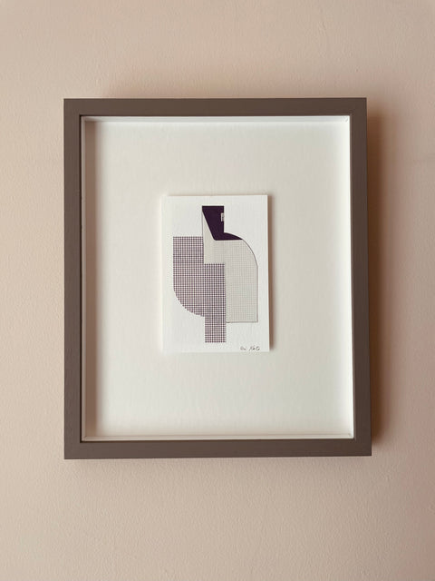 Aubergine Houndstooth