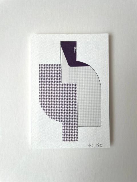 Aubergine Houndstooth