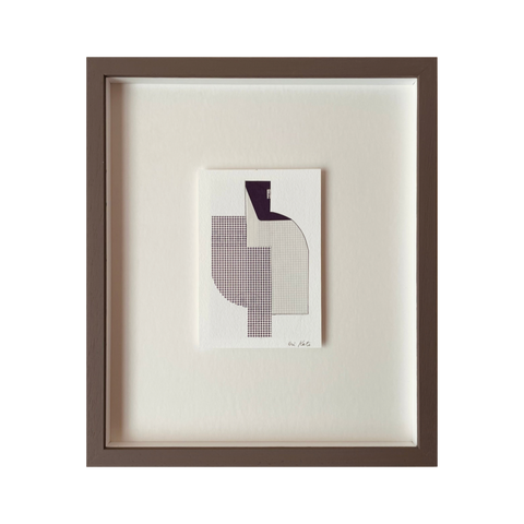 Aubergine Houndstooth